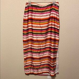 Chaus Multicolor Striped Pencil Skirt